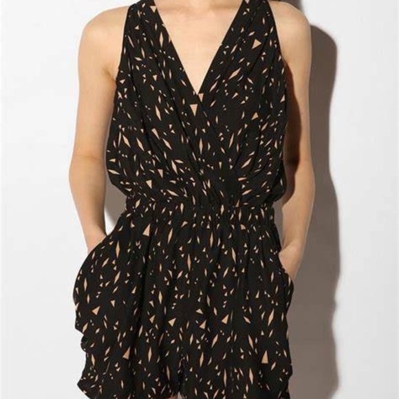 Silence + noise black and gold romper size 8 - Picture 1 of 7